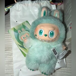 POP MART Labubu SERENITY Big Into Energy - Plush Vinyl Keychain New in Box